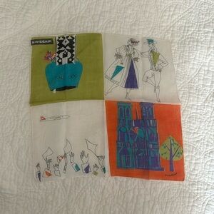 Beautiful linen/cotton vintage kerchief